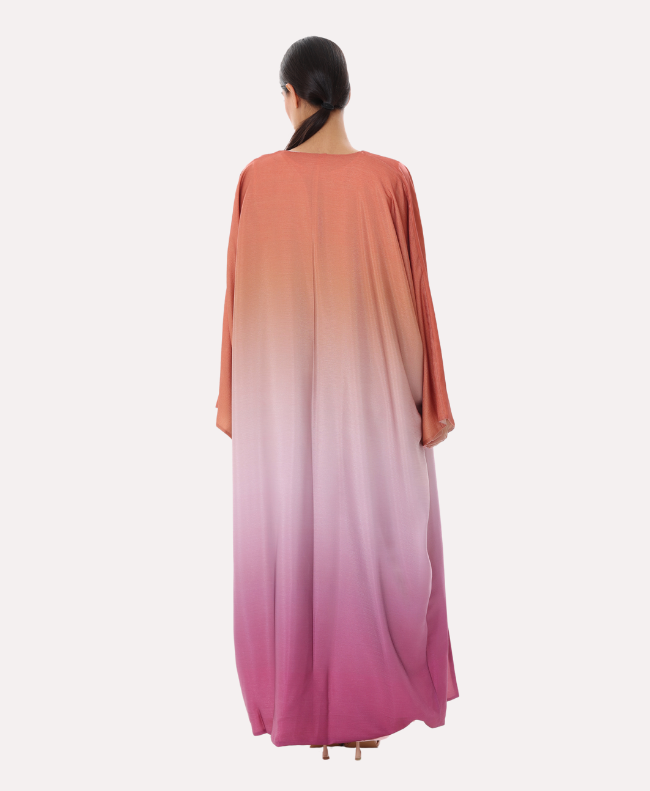 Sunset Ombre Bisht Abaya