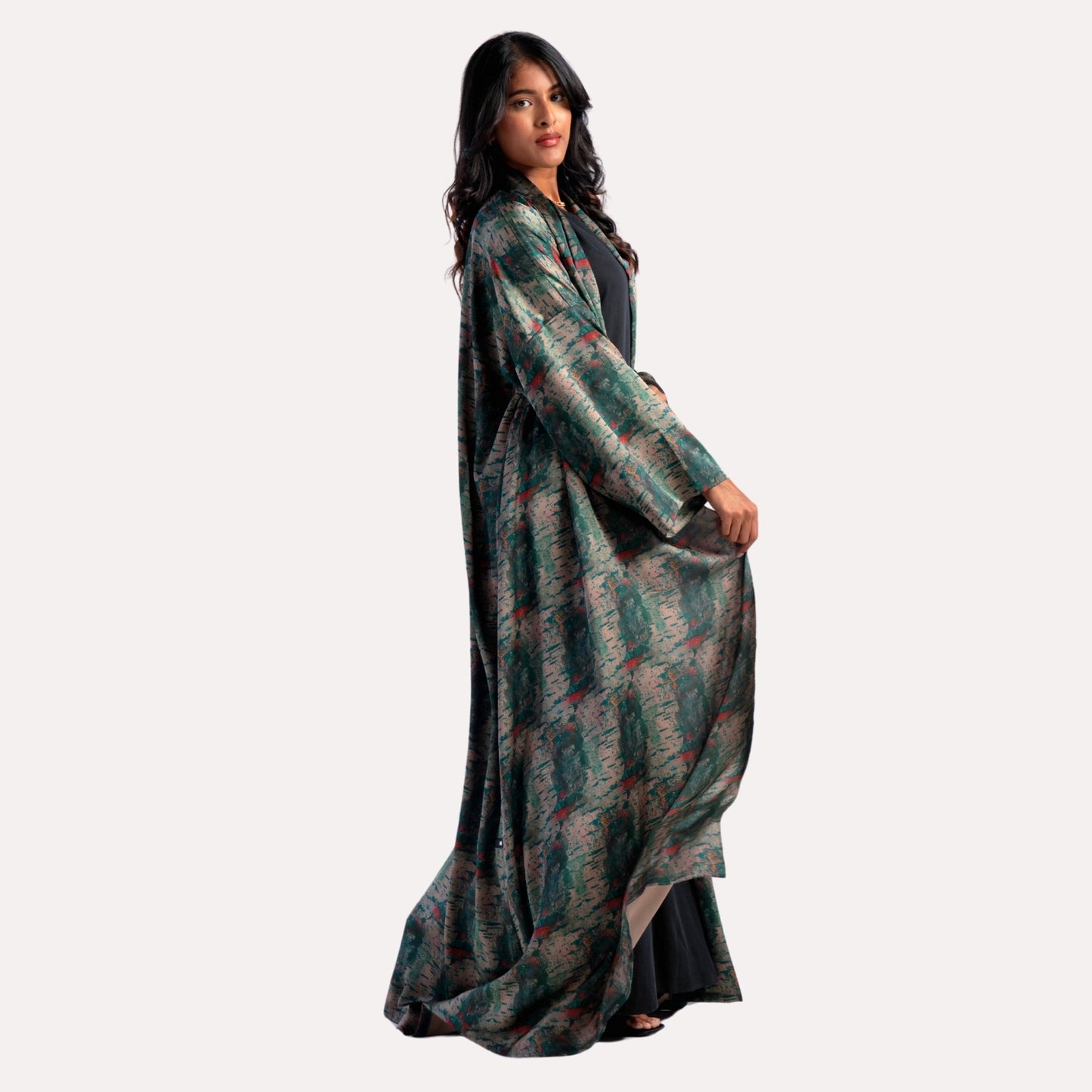 Spot Print Abaya