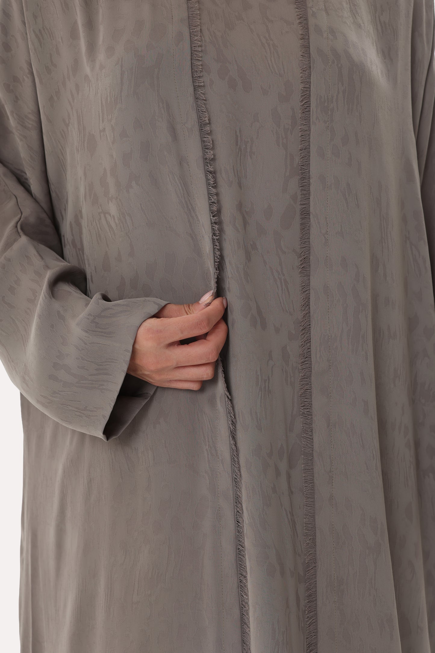 Savannah Jacquard Bisht Abaya