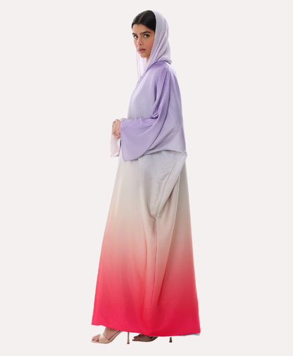 Sunset Ombre Bisht Abaya