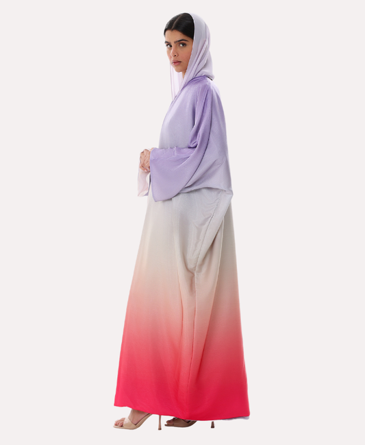 Sunset Ombre Bisht Abaya