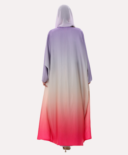 Sunset Ombre Bisht Abaya
