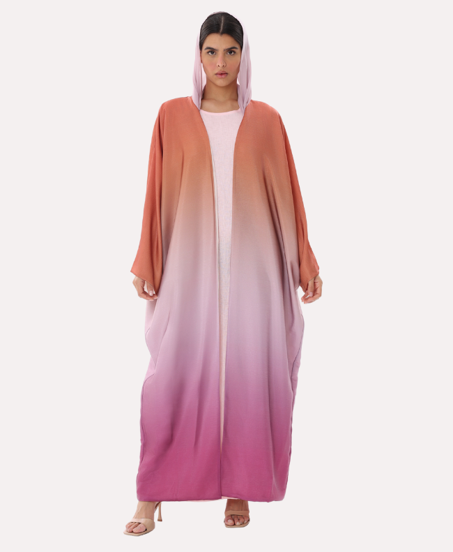 Sunset Ombre Bisht Abaya