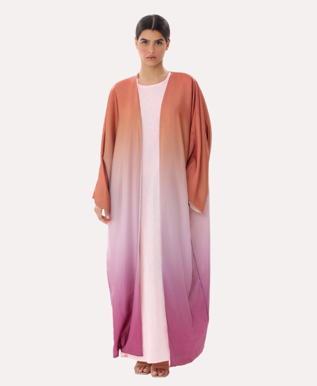 Sunset Ombre Bisht Abaya