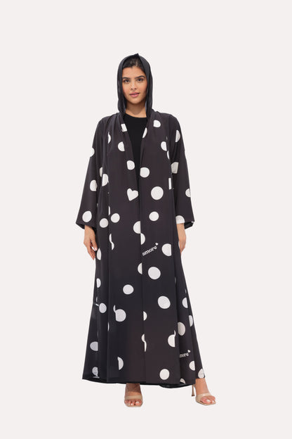 Bold Polka Dot Abaya