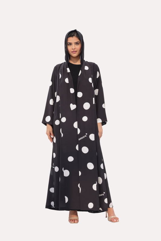 Bold Polka Dot Abaya
