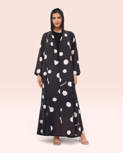 Bold Polka Dot Abaya