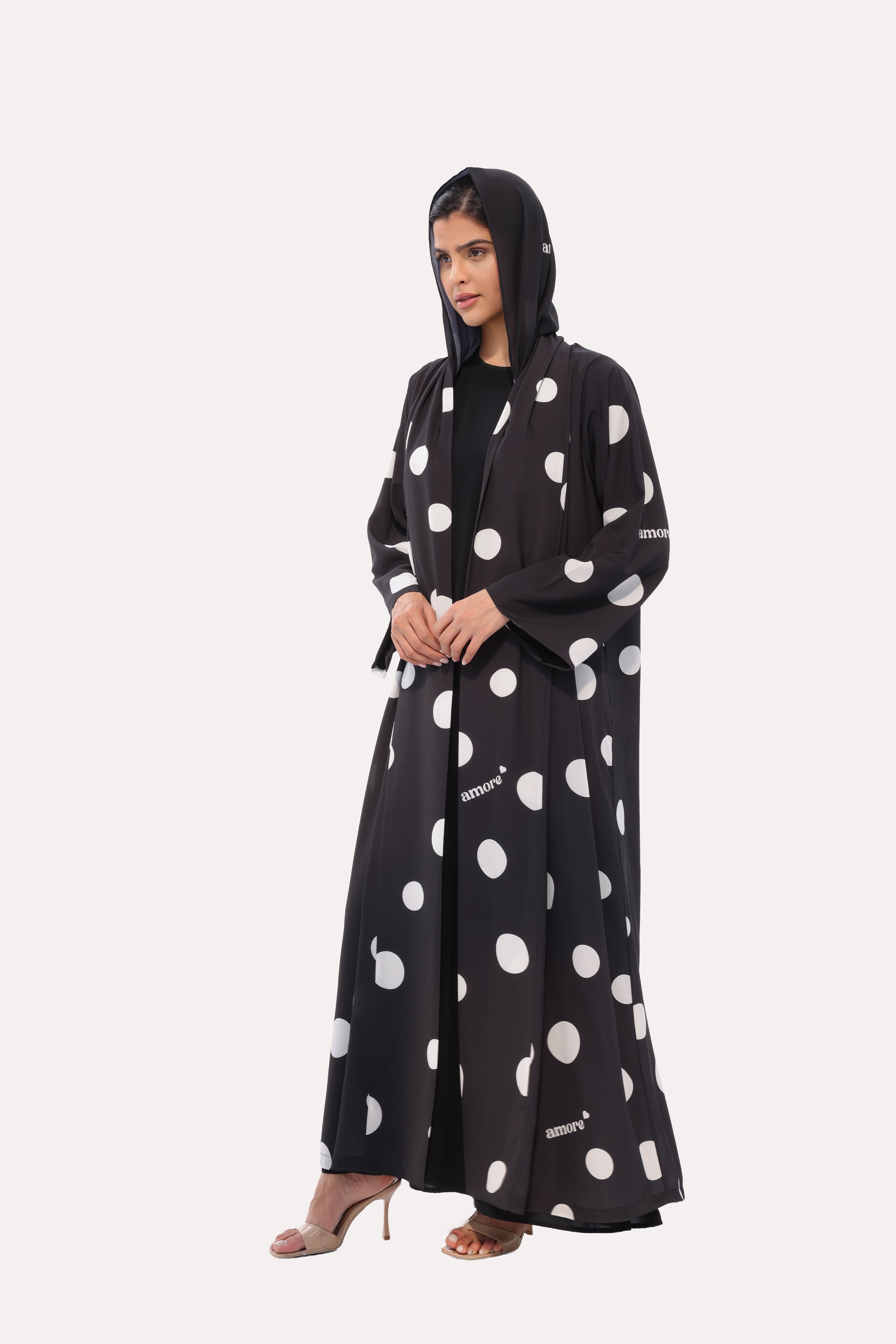 Bold Polka Dot Abaya
