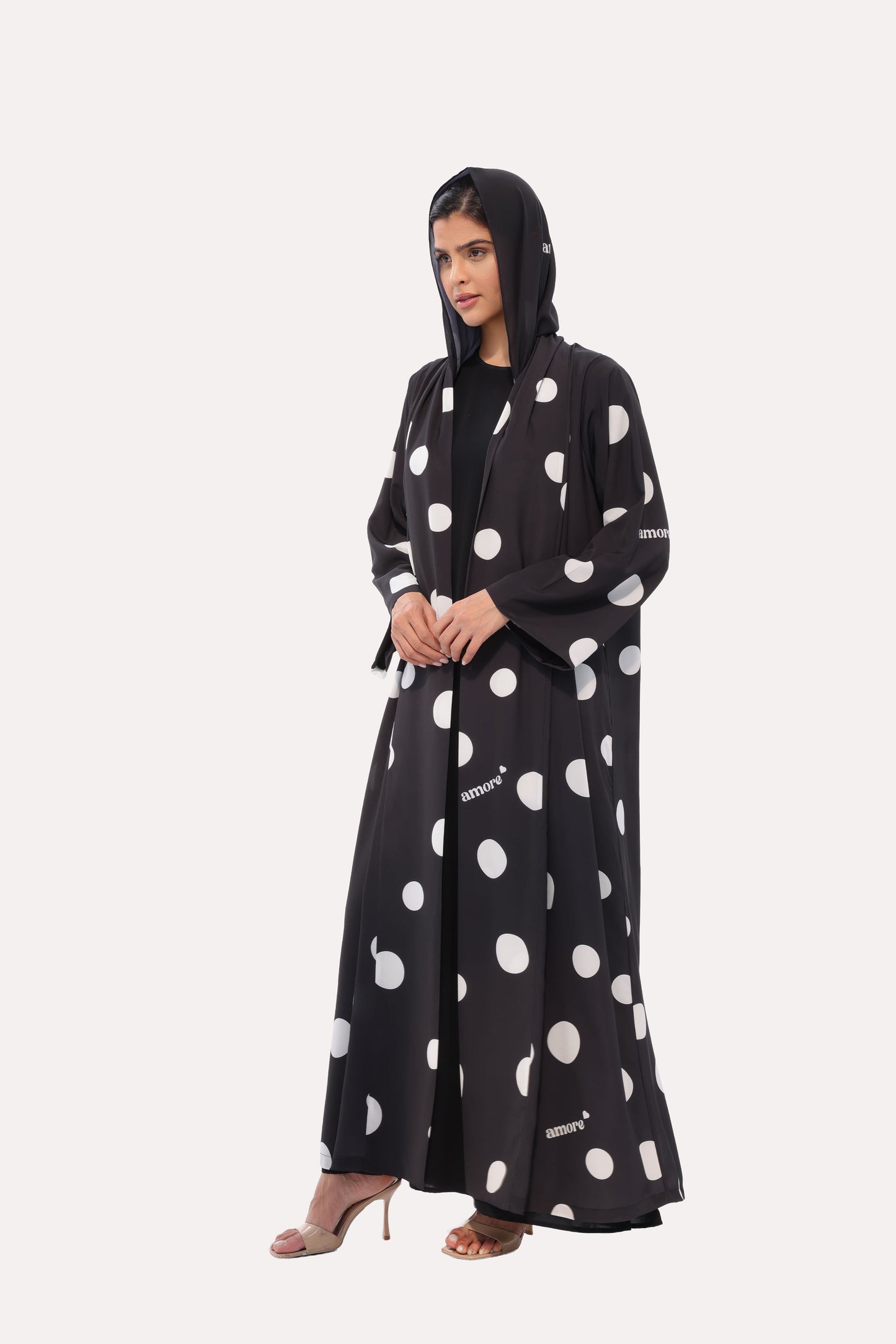 Bold Polka Dot Abaya