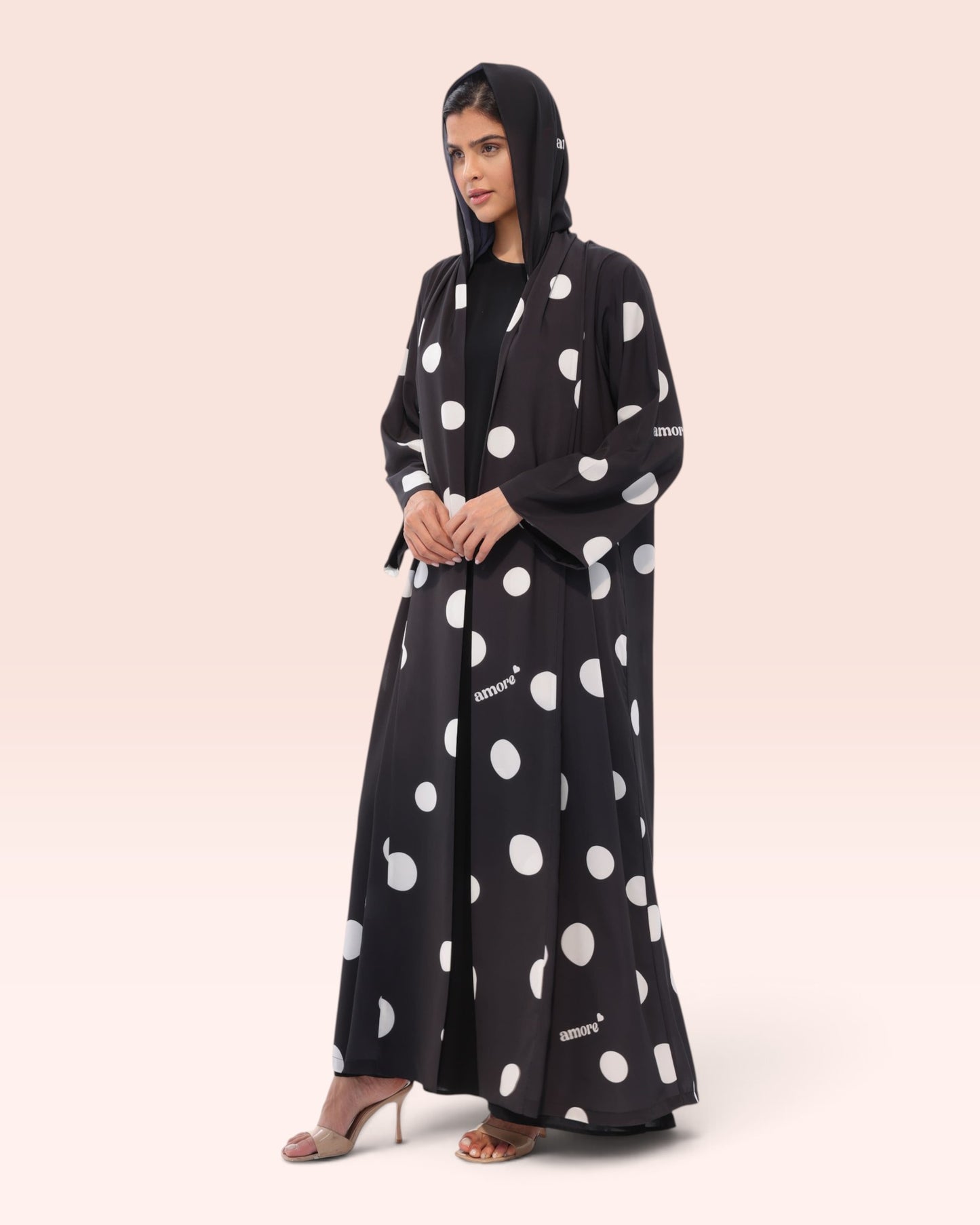 Bold Polka Dot Abaya