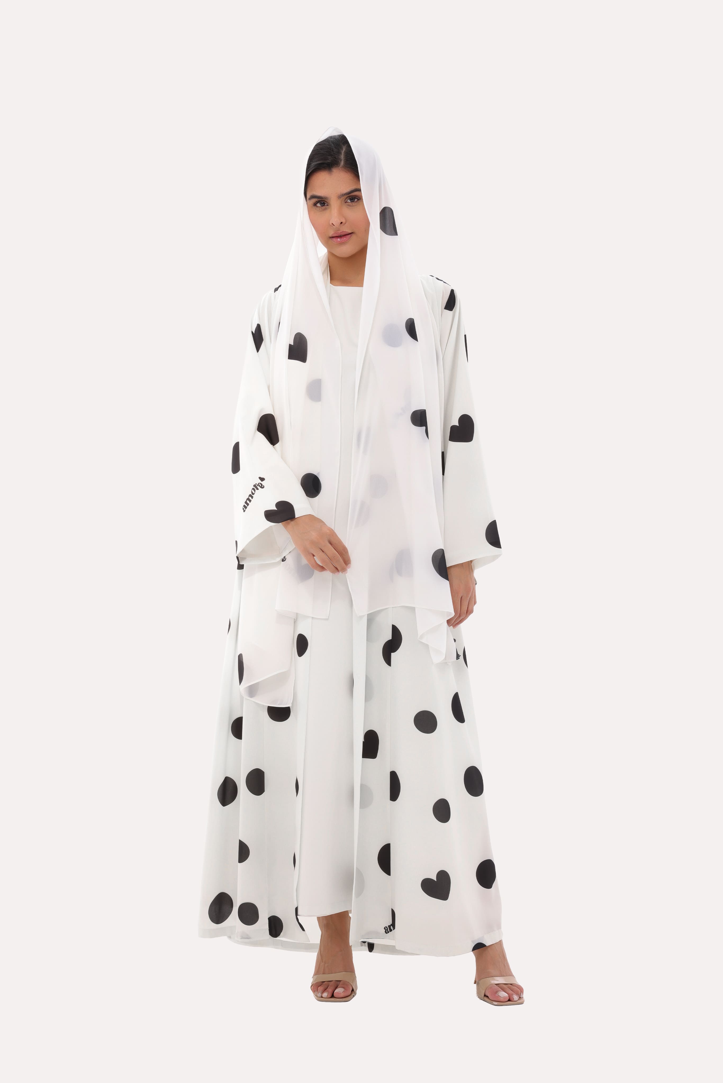 Bold Polka Dot Abaya
