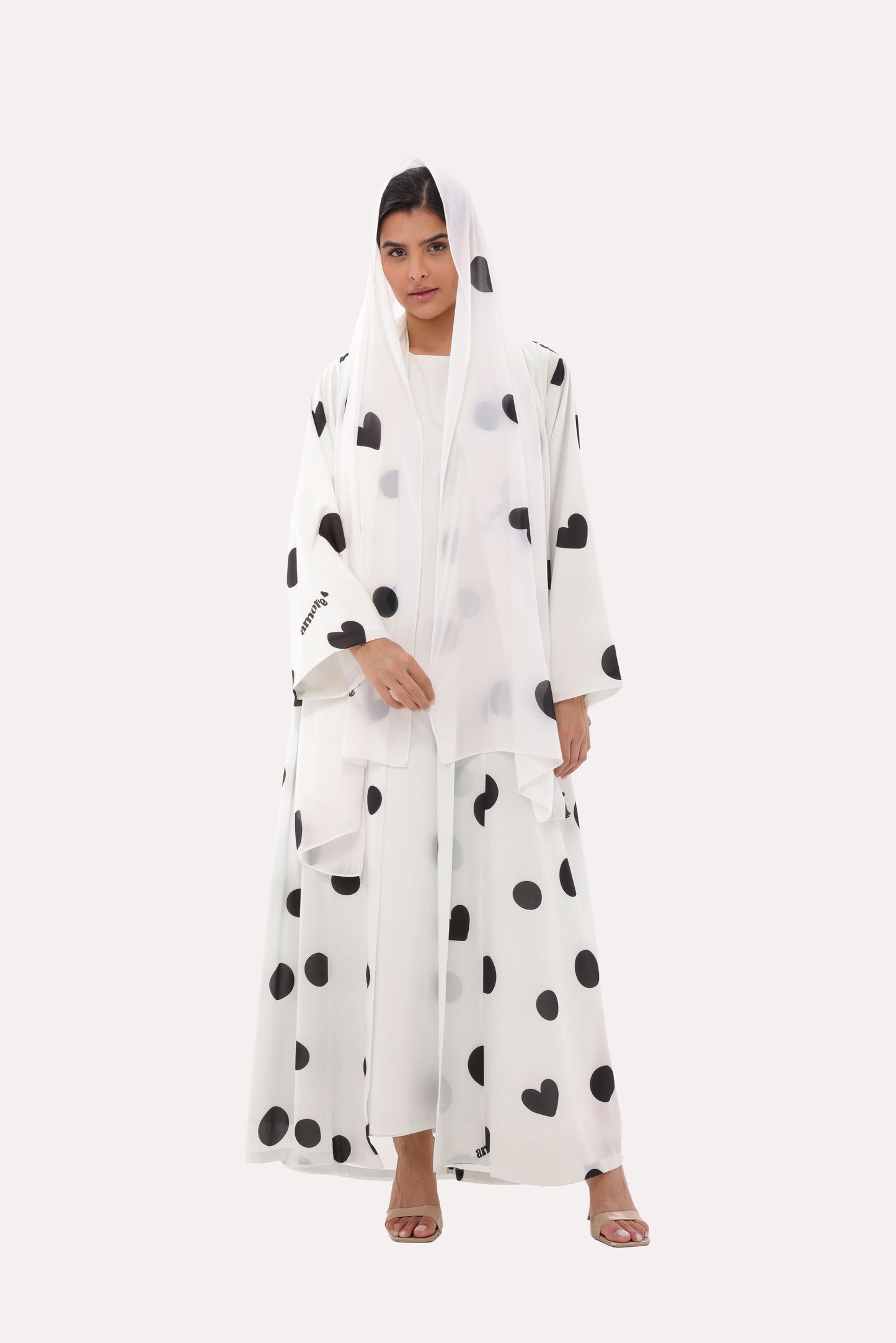 Bold Polka Dot Abaya