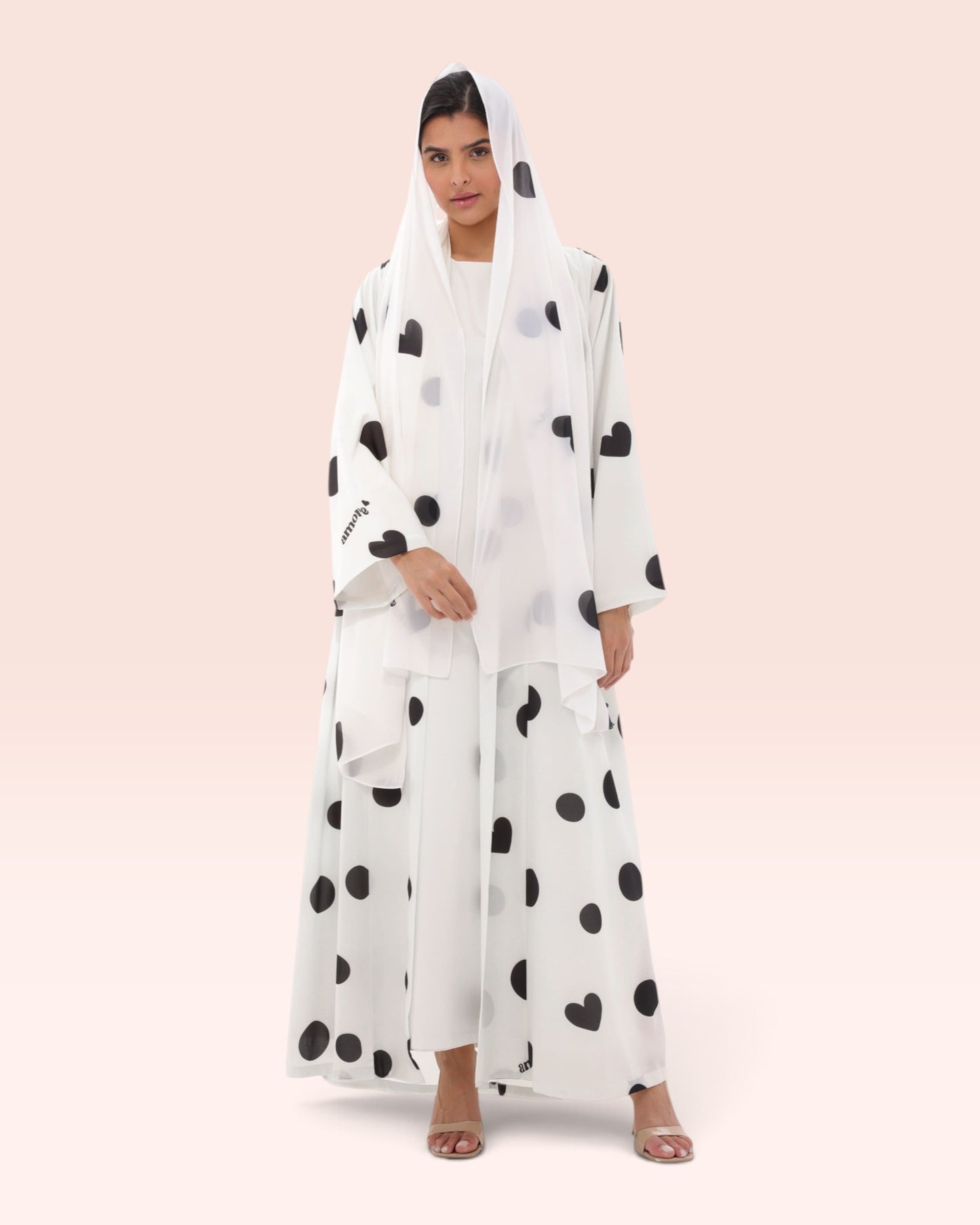 Bold Polka Dot Abaya