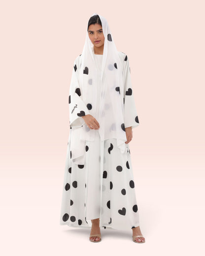 Bold Polka Dot Abaya