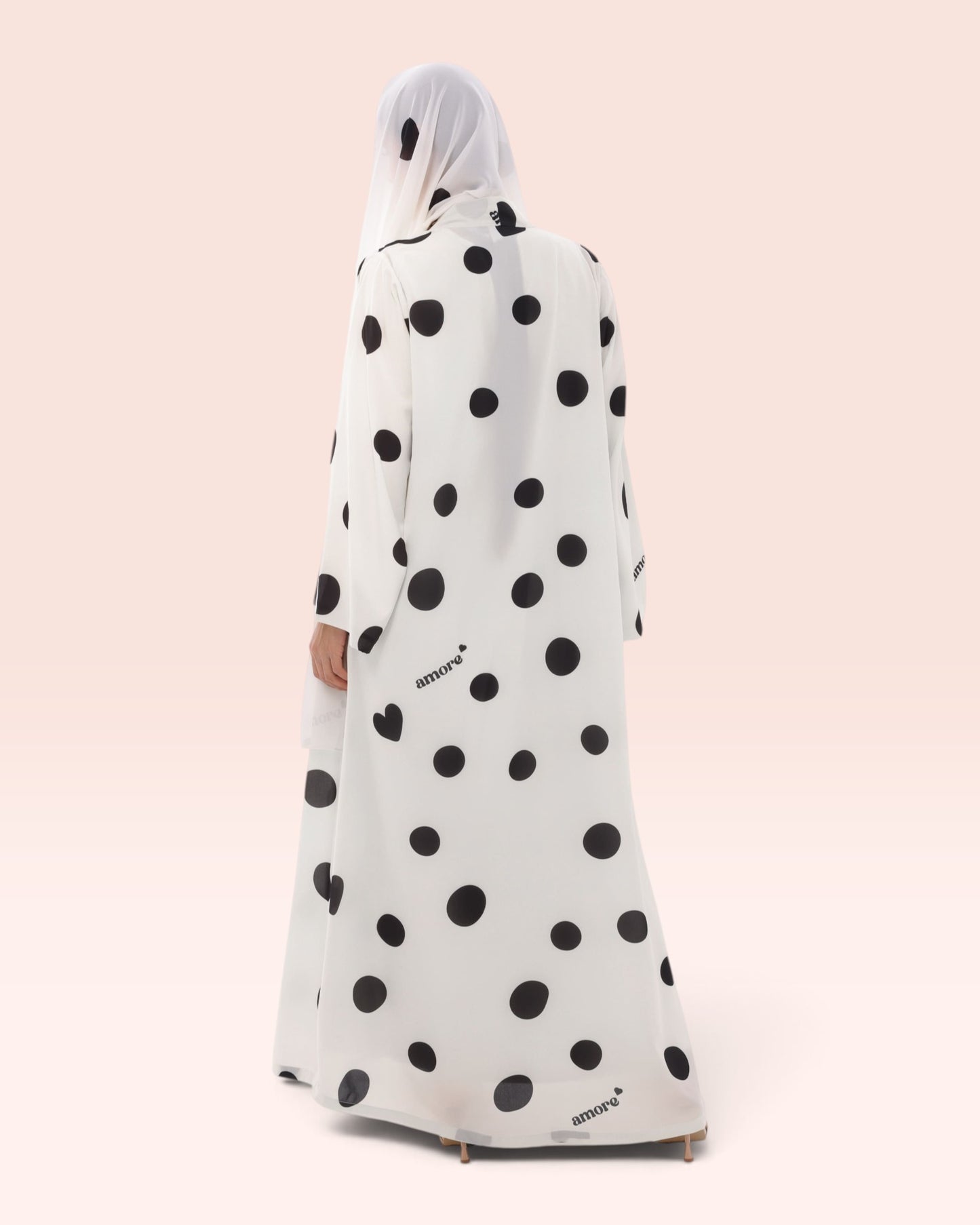 Bold Polka Dot Abaya