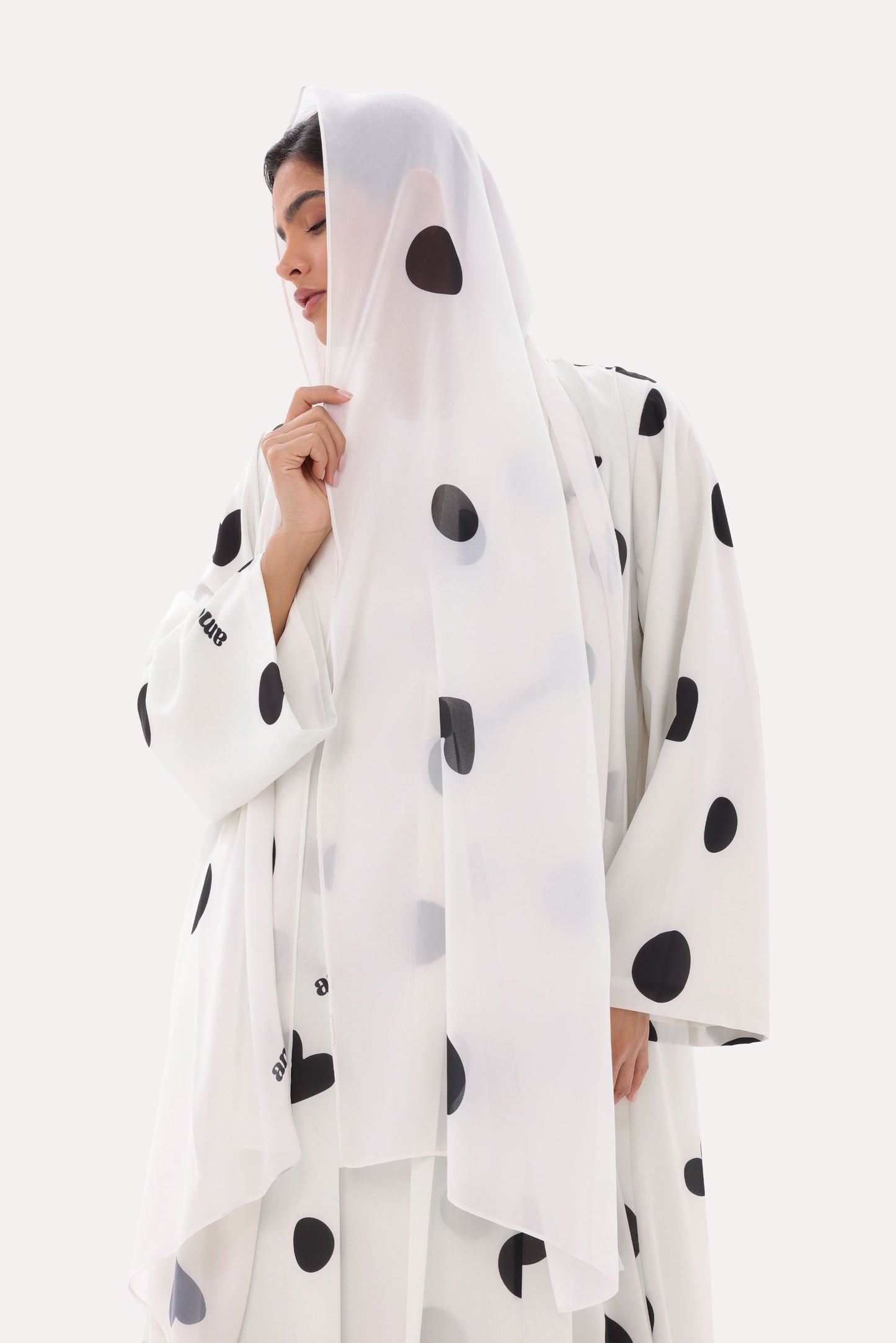 Bold Polka Dot Abaya
