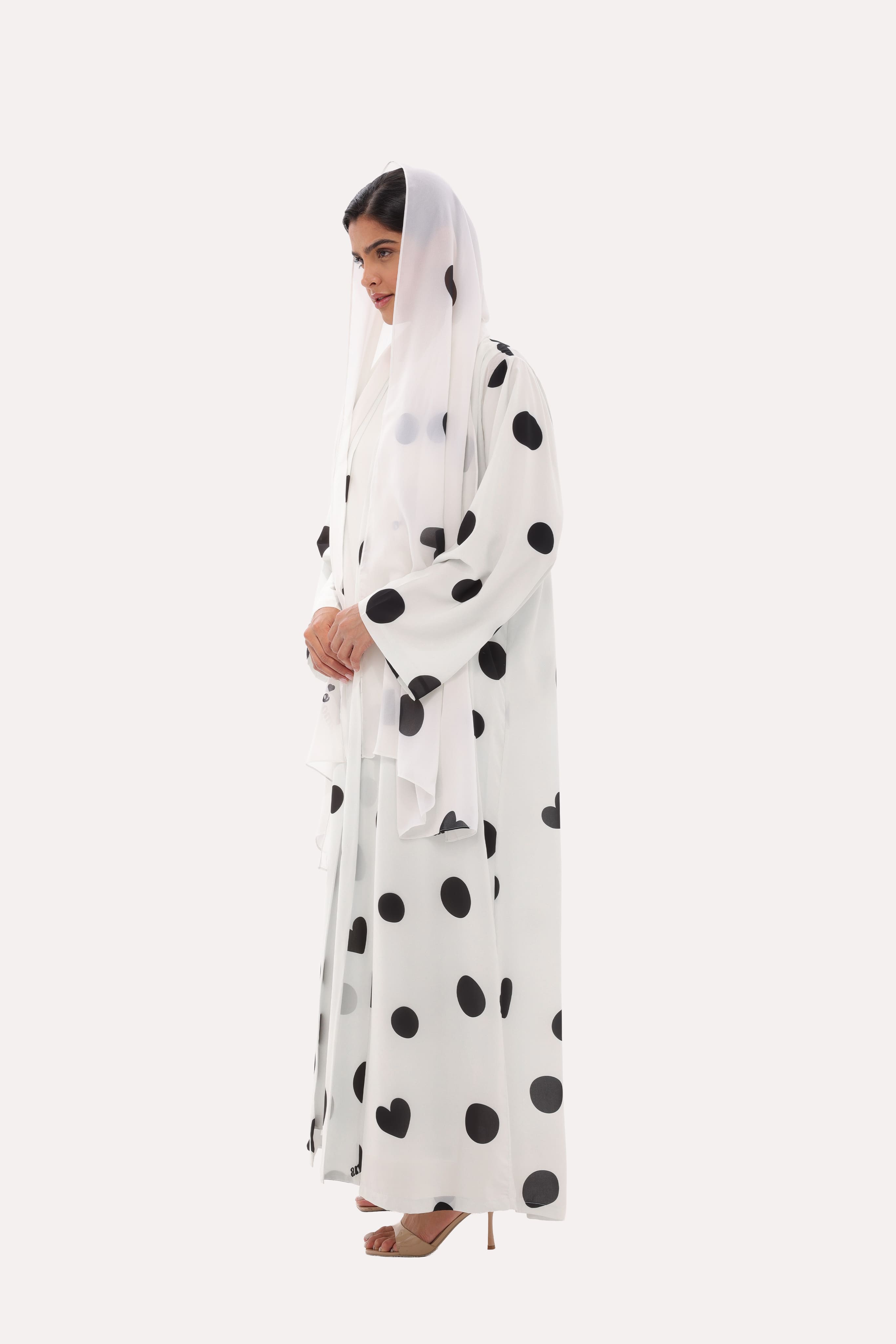 Bold Polka Dot Abaya