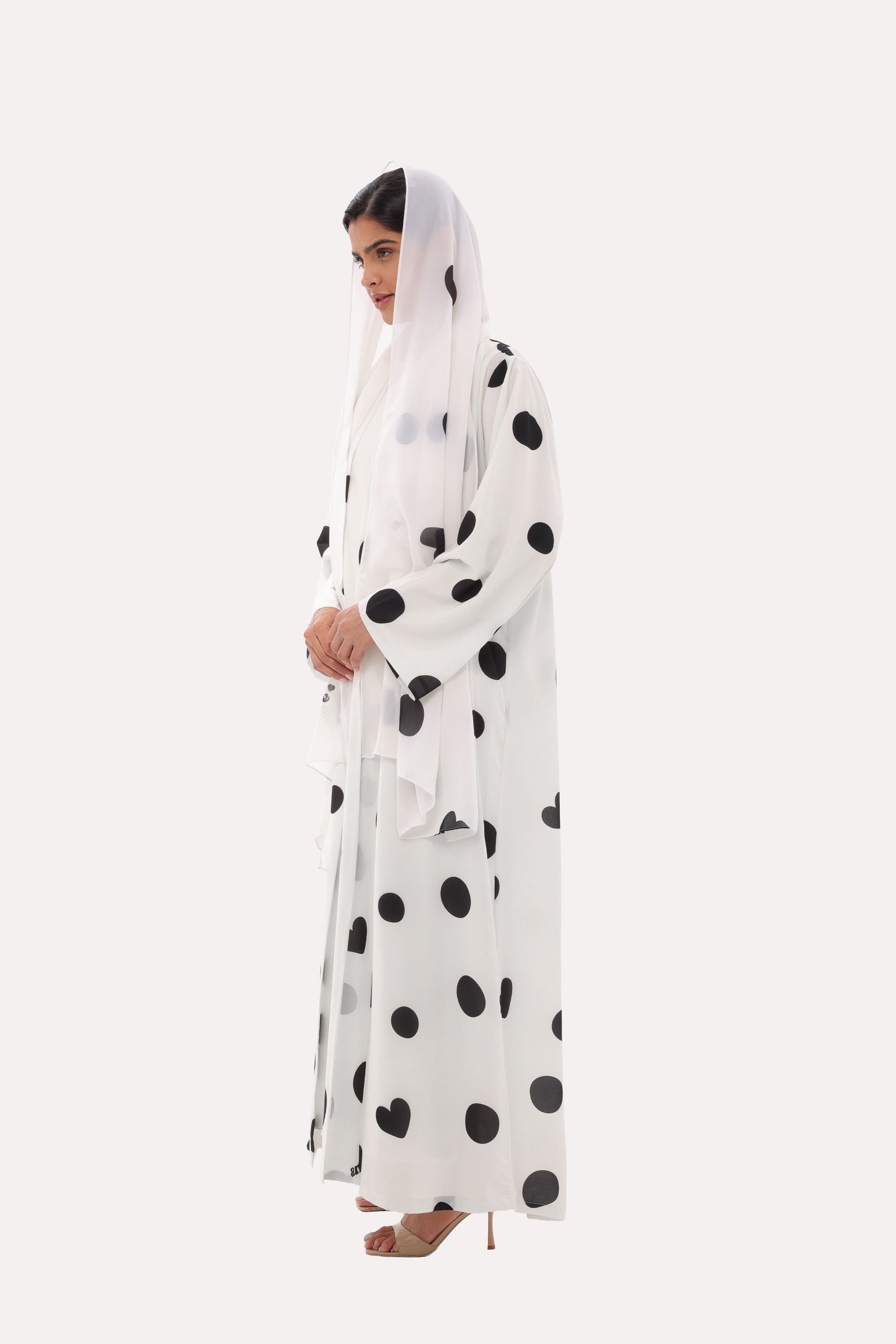 Bold Polka Dot Abaya
