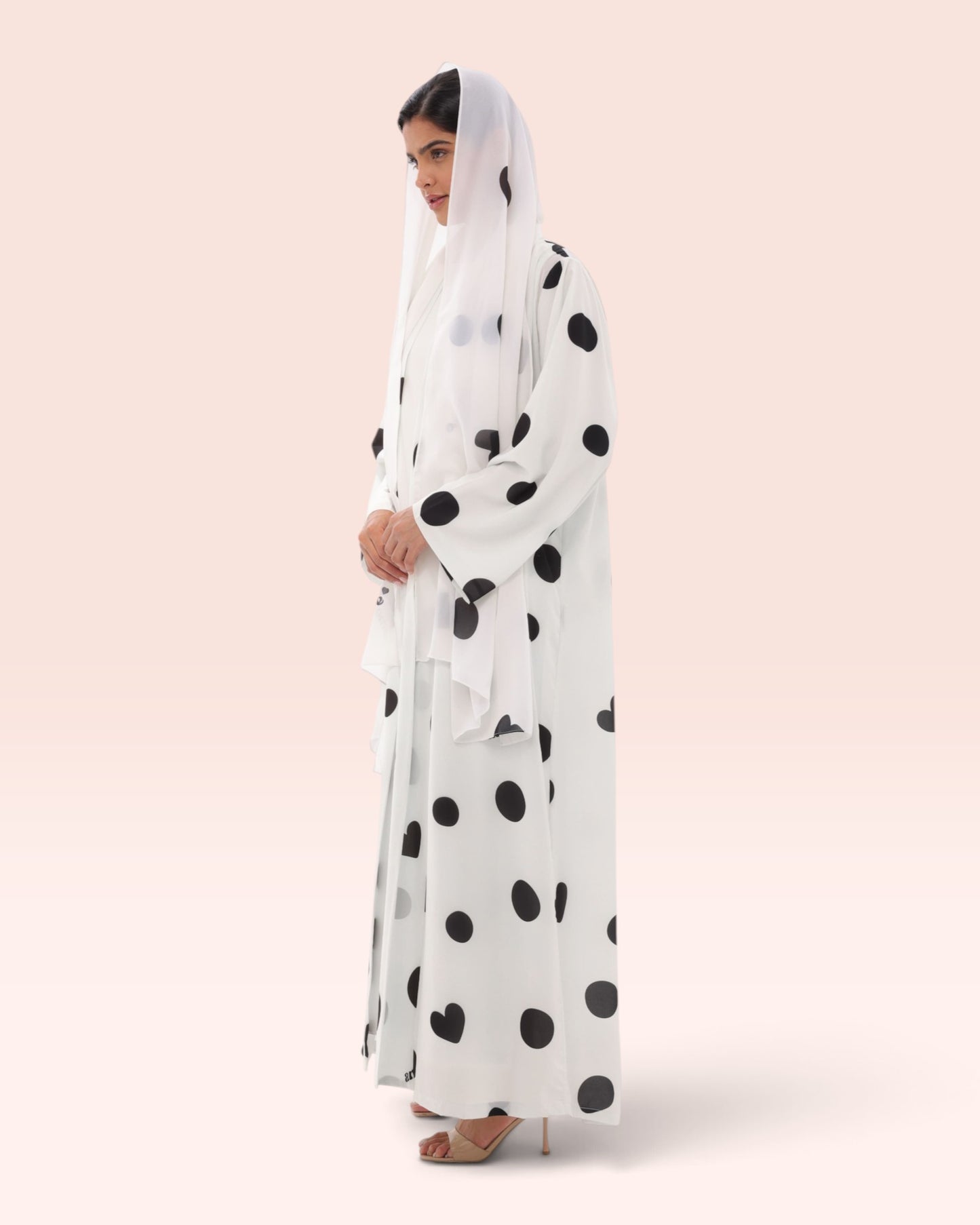 Bold Polka Dot Abaya