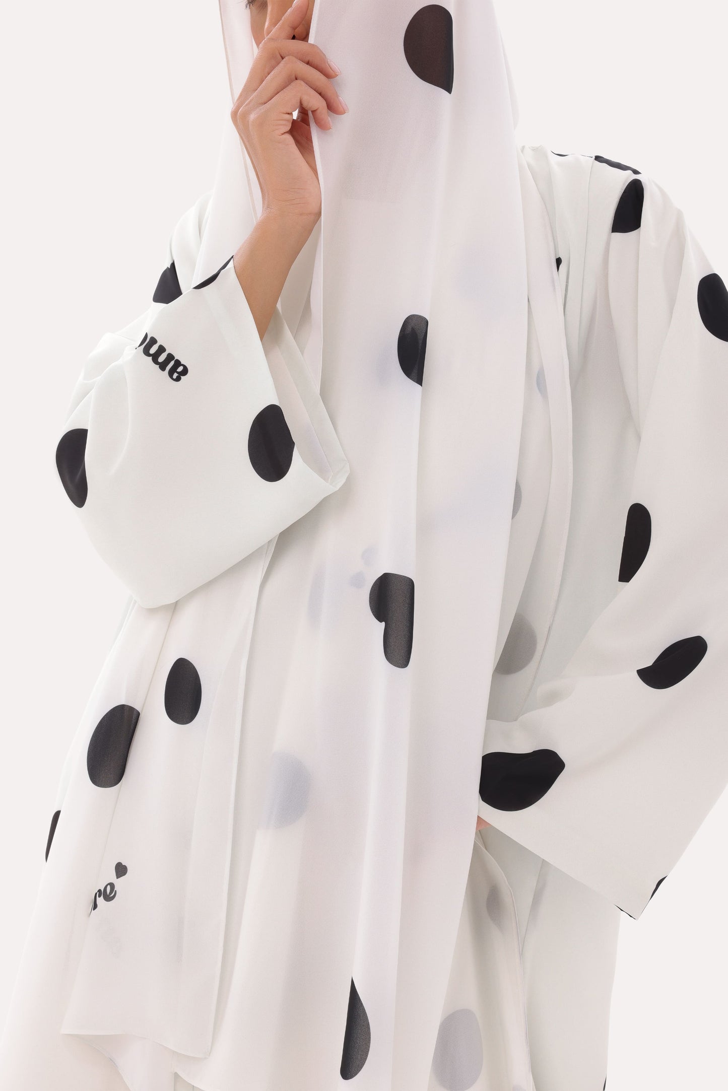 Bold Polka Dot Abaya