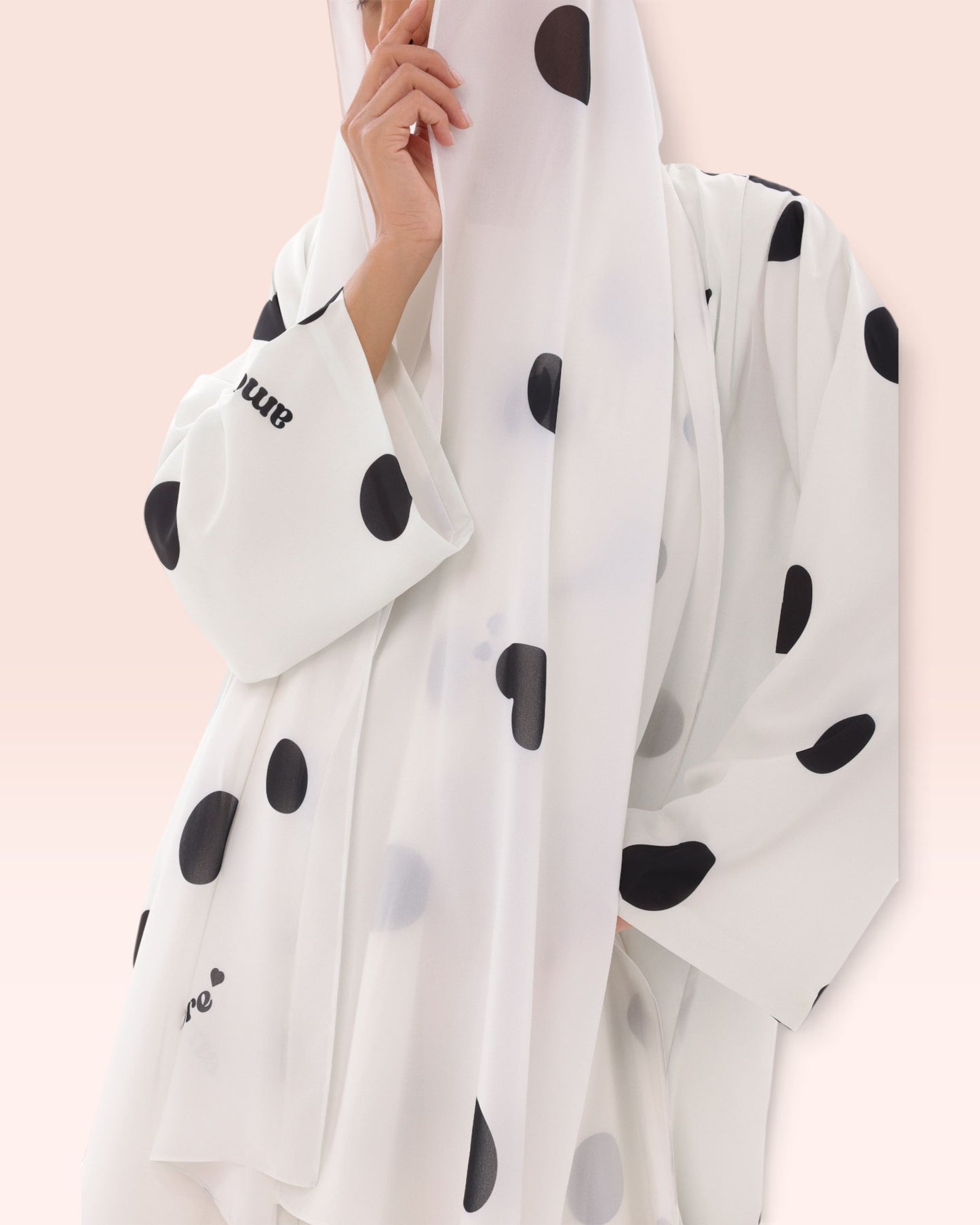 Bold Polka Dot Abaya