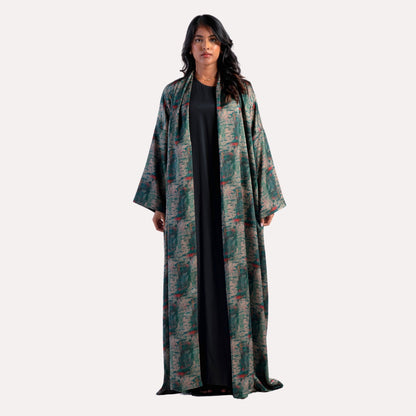 Spot Print Abaya