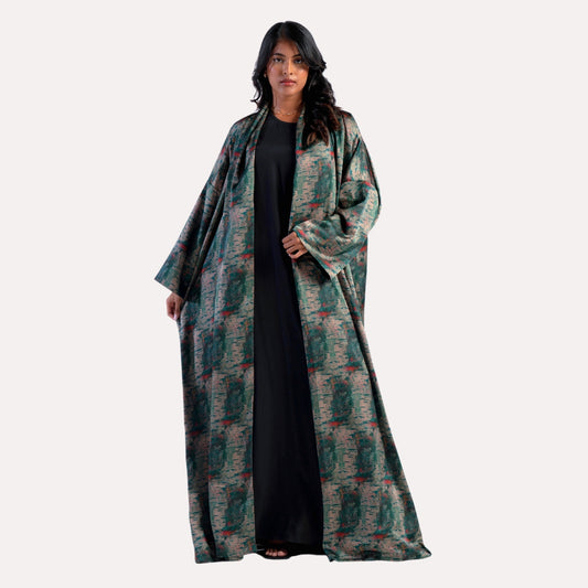 Spot Print Abaya