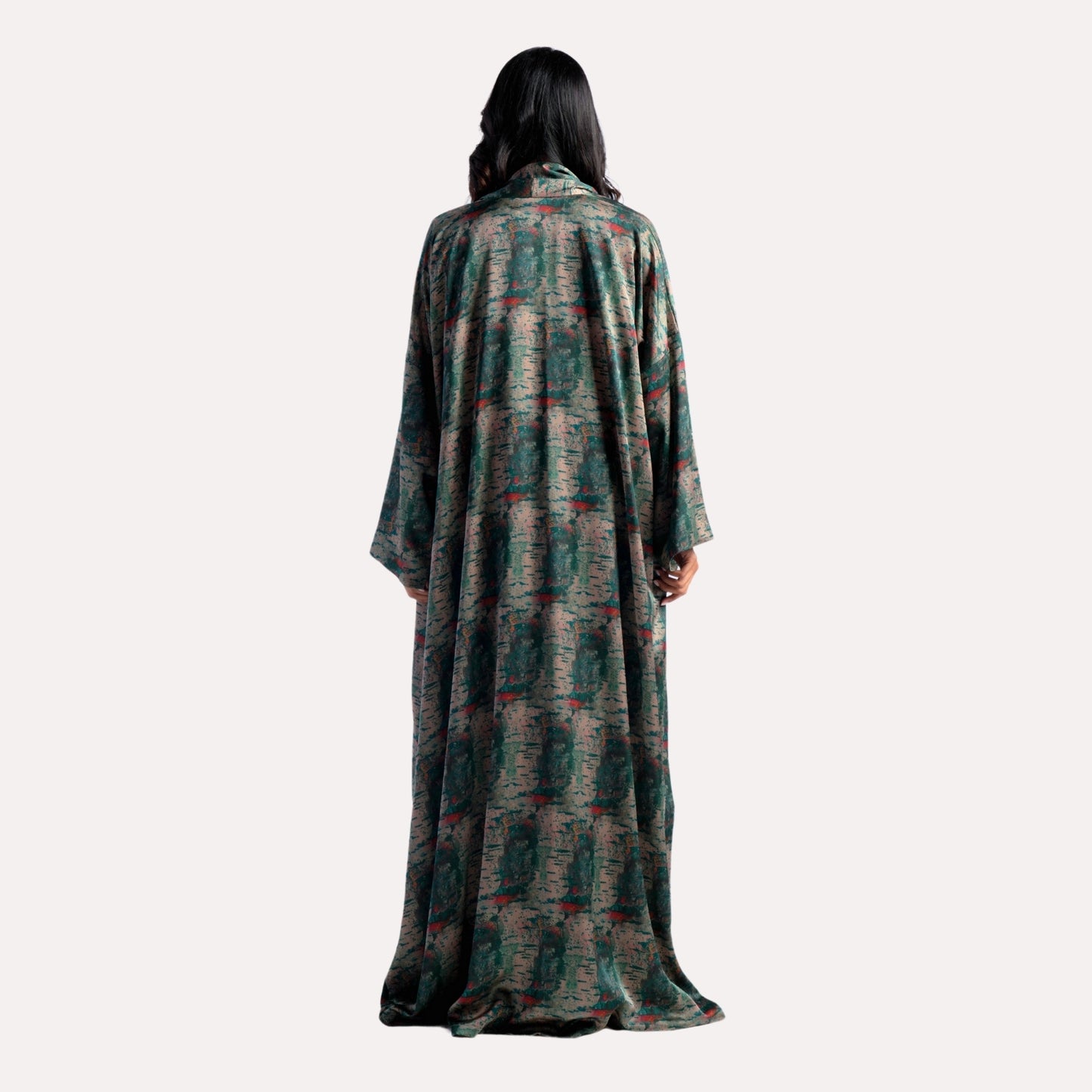 Spot Print Abaya