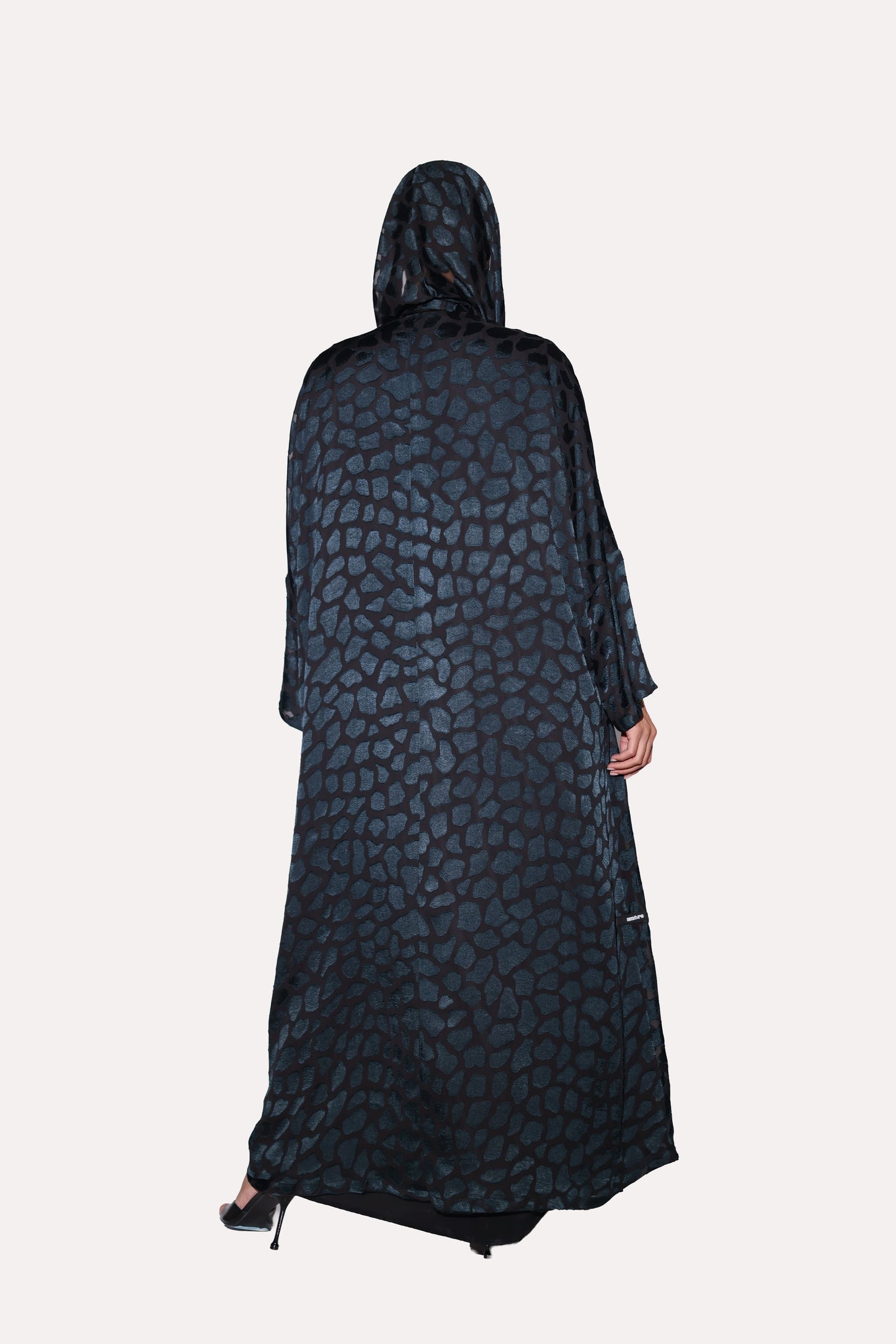 Leopard Dot Bisht Abaya