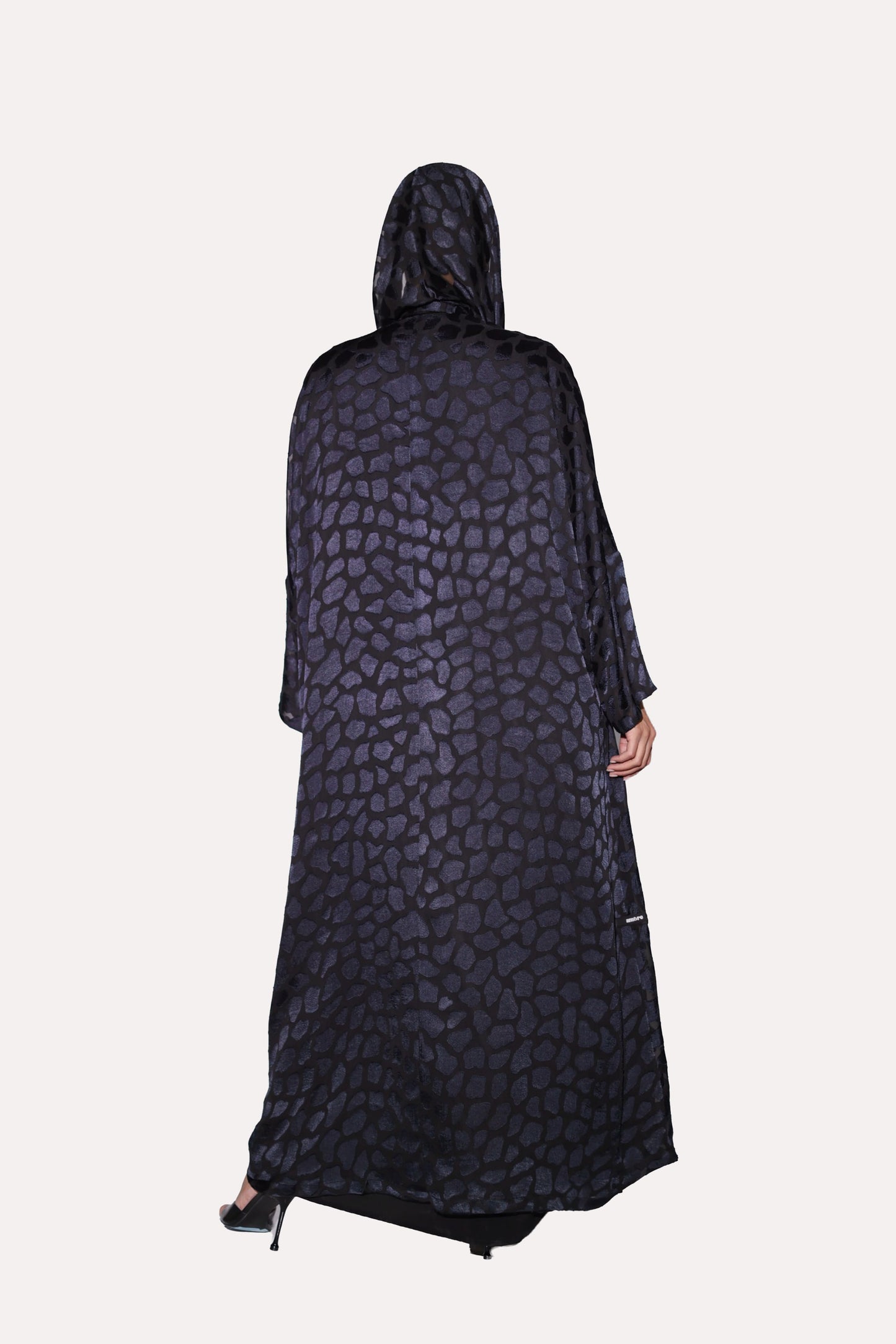 Leopard Dot Bisht Abaya