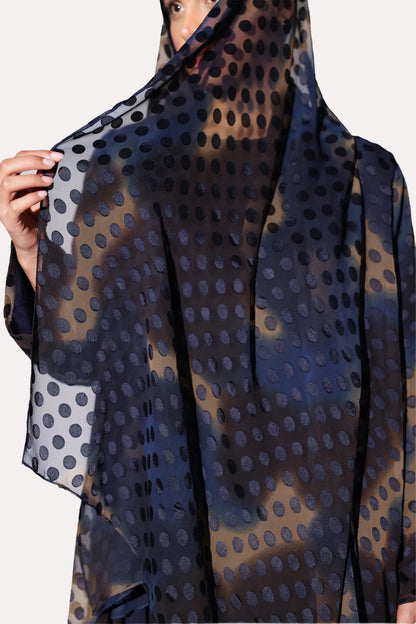 Polka Dot Edge Abaya