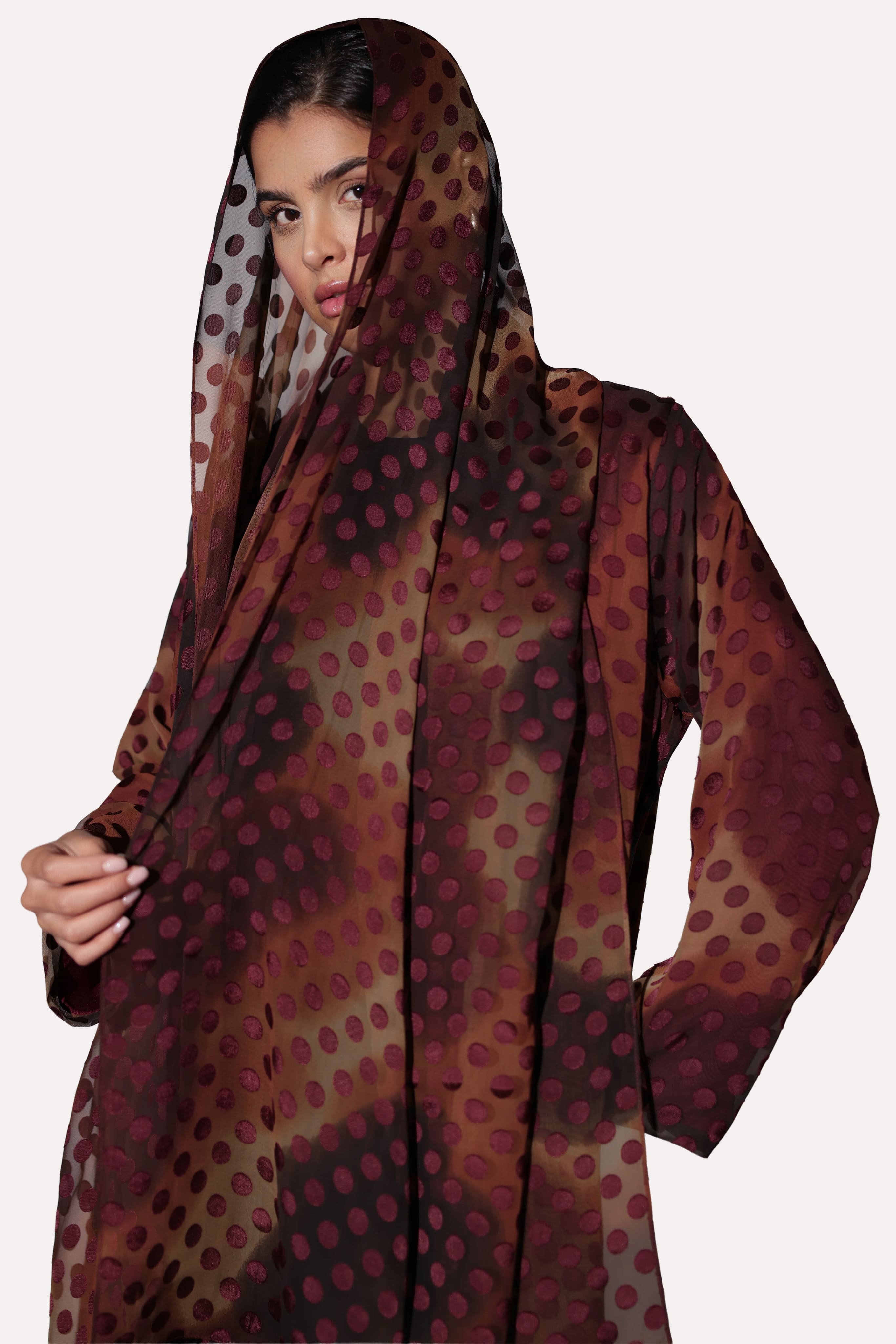 Polka Dot Edge Abaya