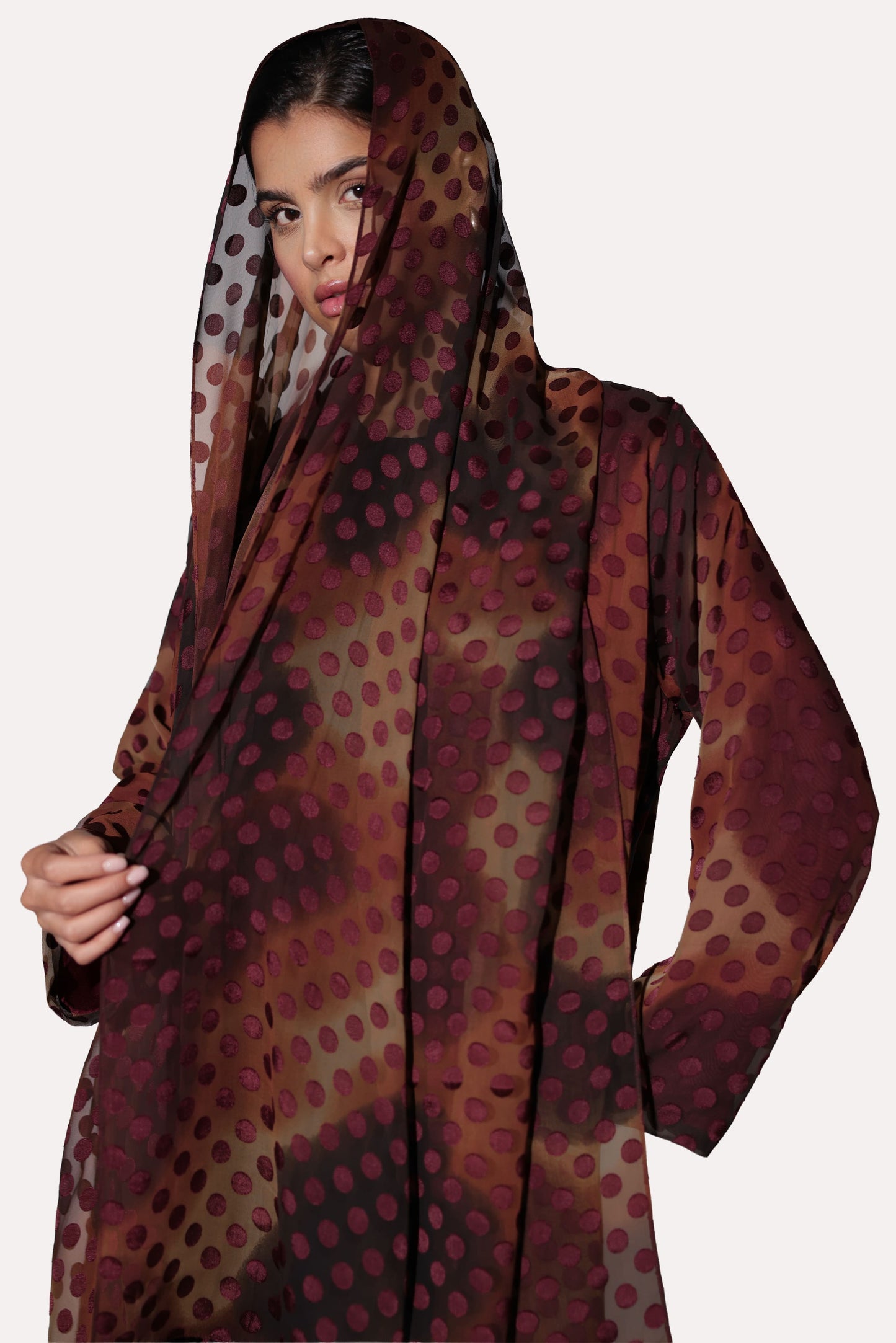 Polka Dot Edge Abaya