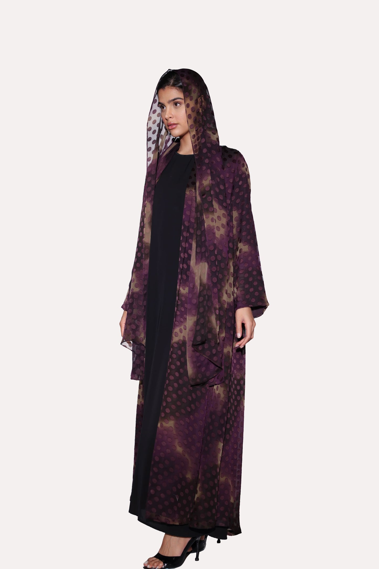 Polka Dot Edge Abaya