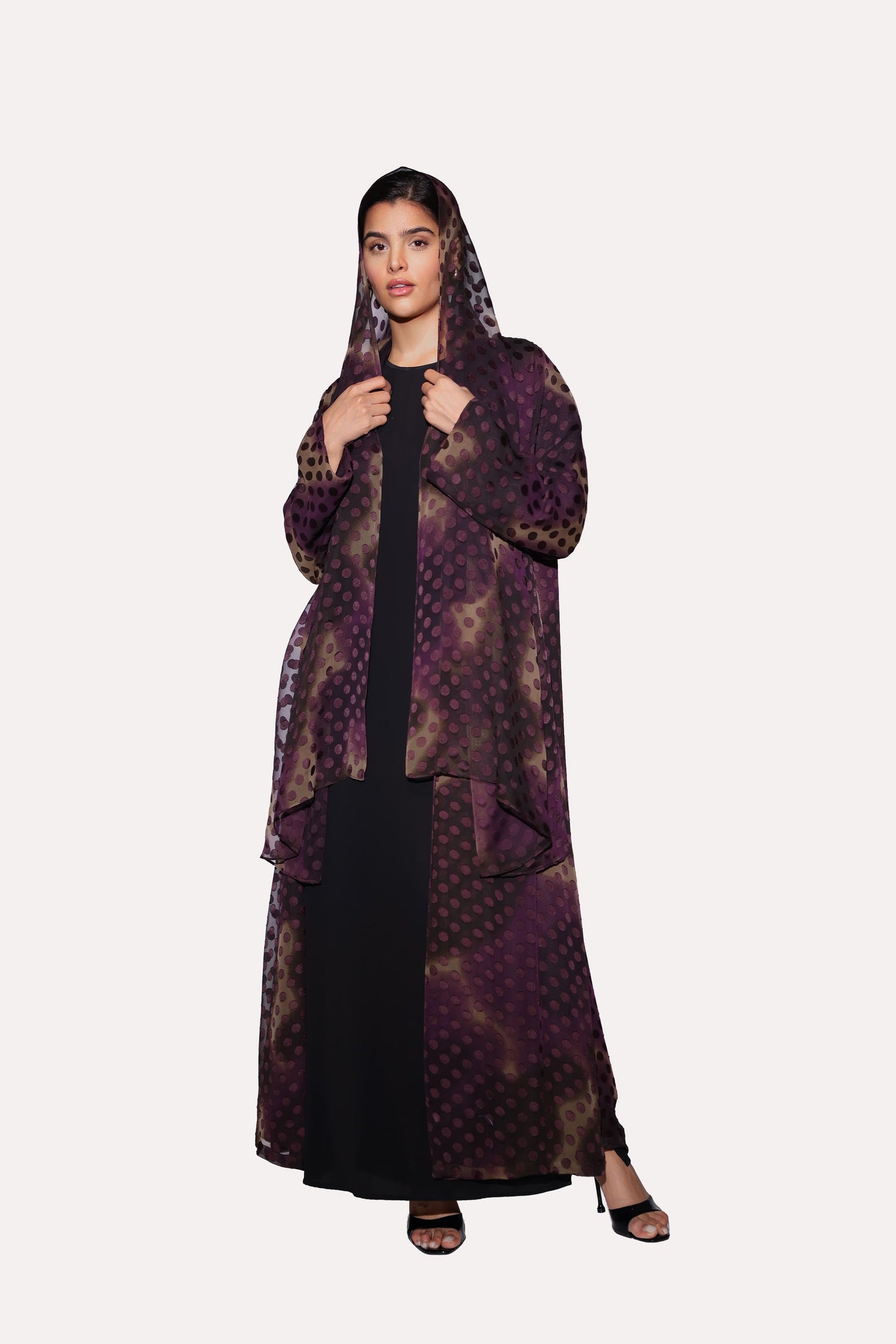 Polka Dot Edge Abaya