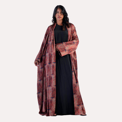 Spot Print Abaya
