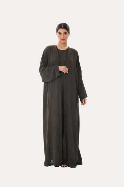 Savannah Jacquard Bisht Abaya