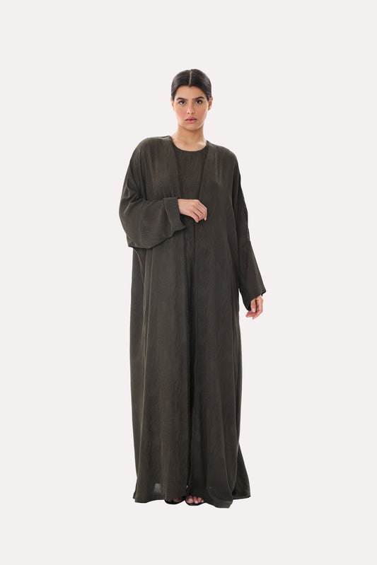 Savannah Jacquard Bisht Abaya