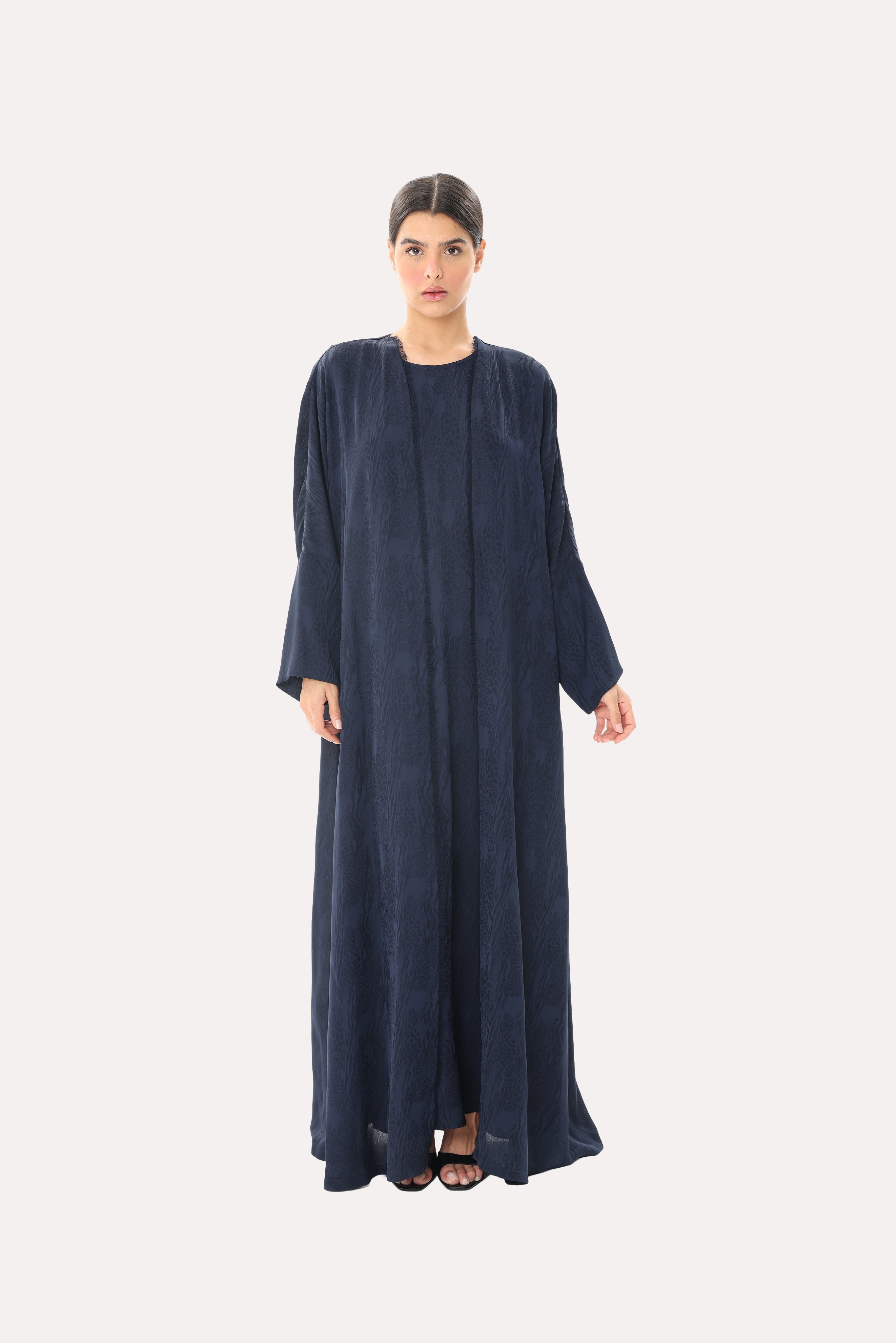 Savannah Jacquard Bisht Abaya