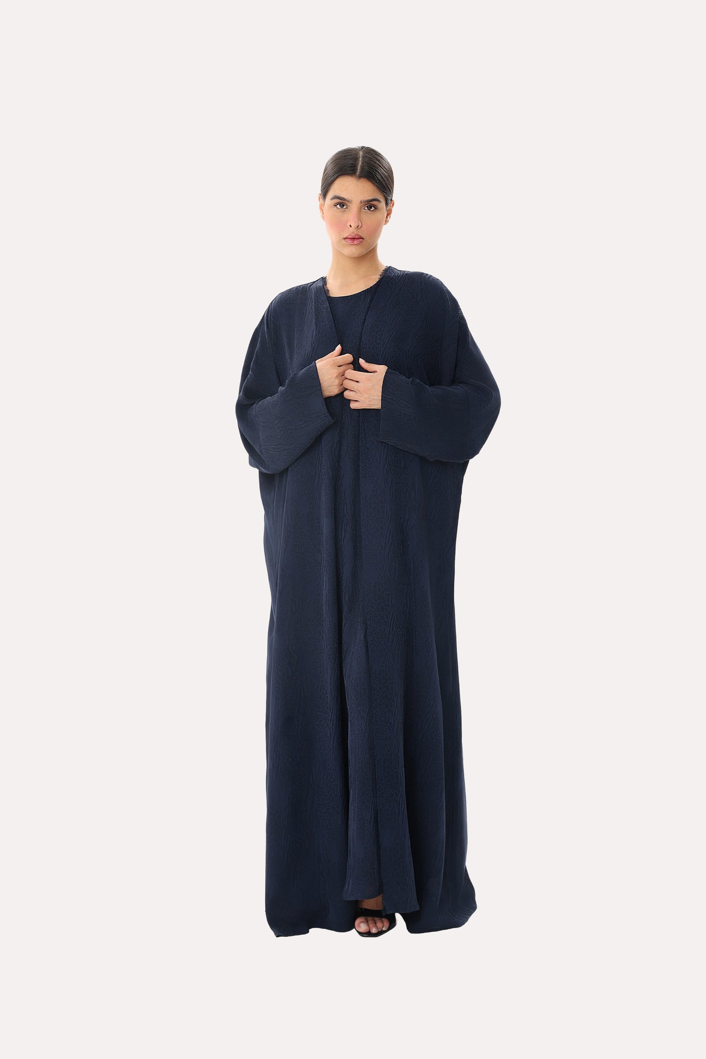 Savannah Jacquard Bisht Abaya