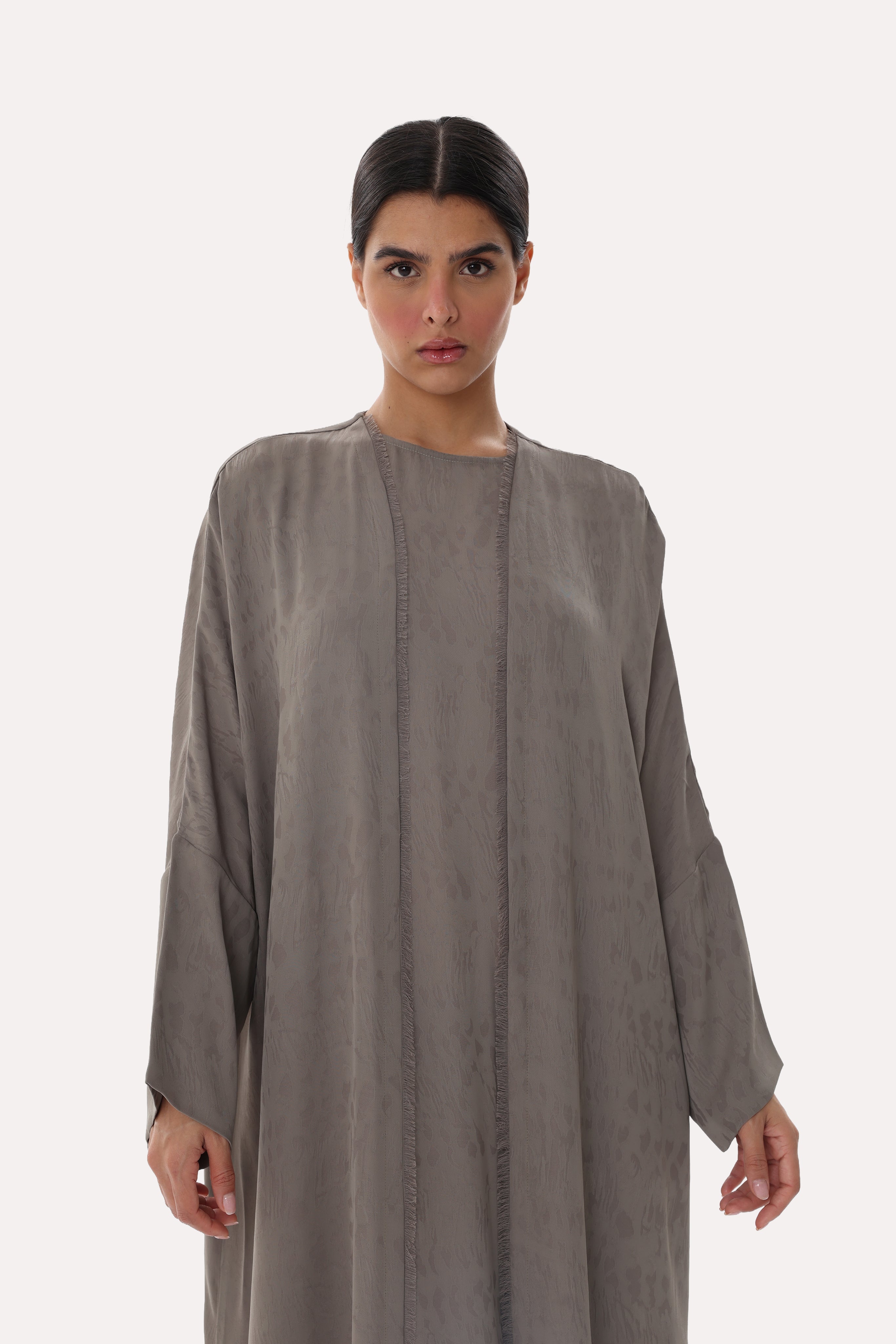 Savannah Jacquard Bisht Abaya