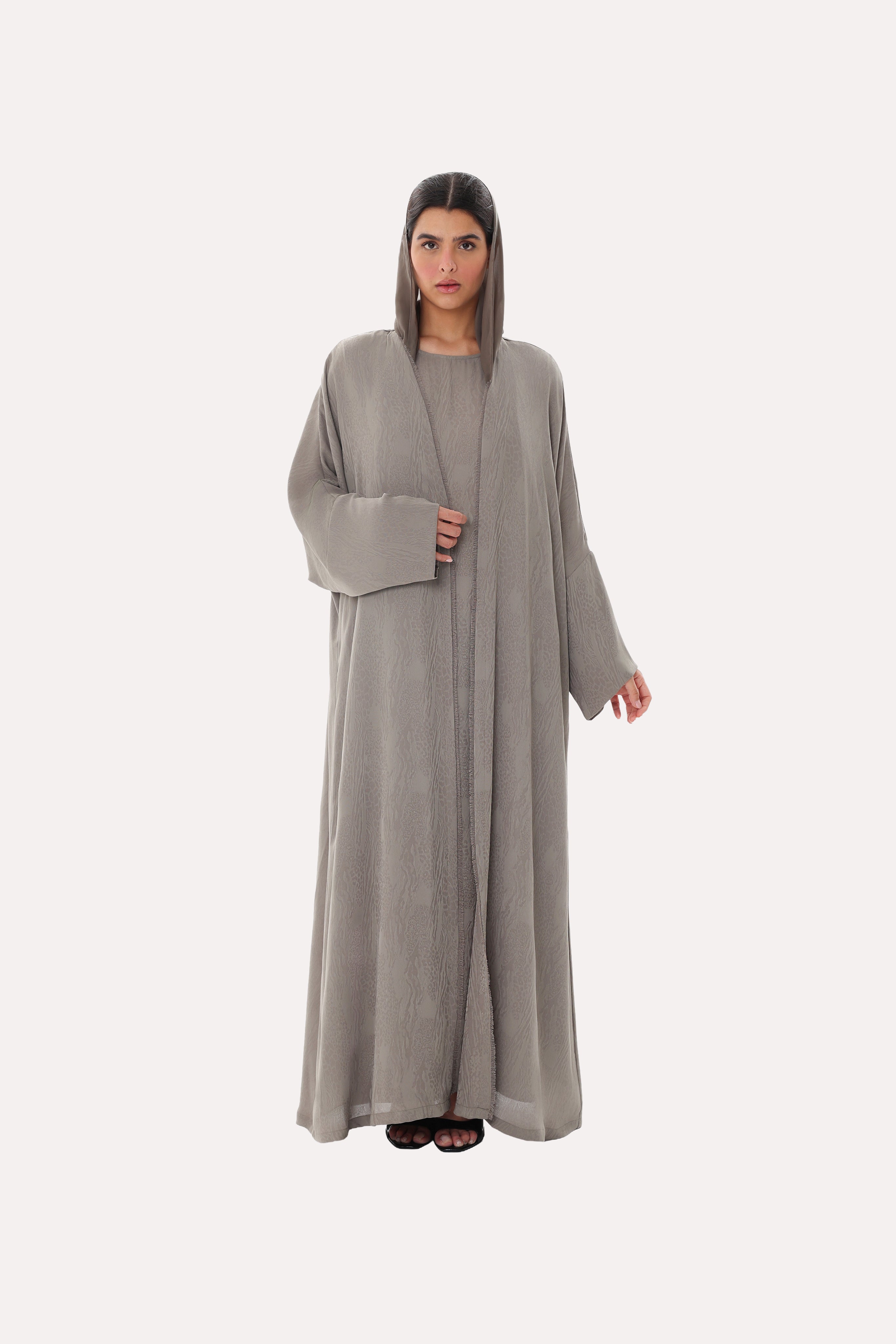 Savannah Jacquard Bisht Abaya