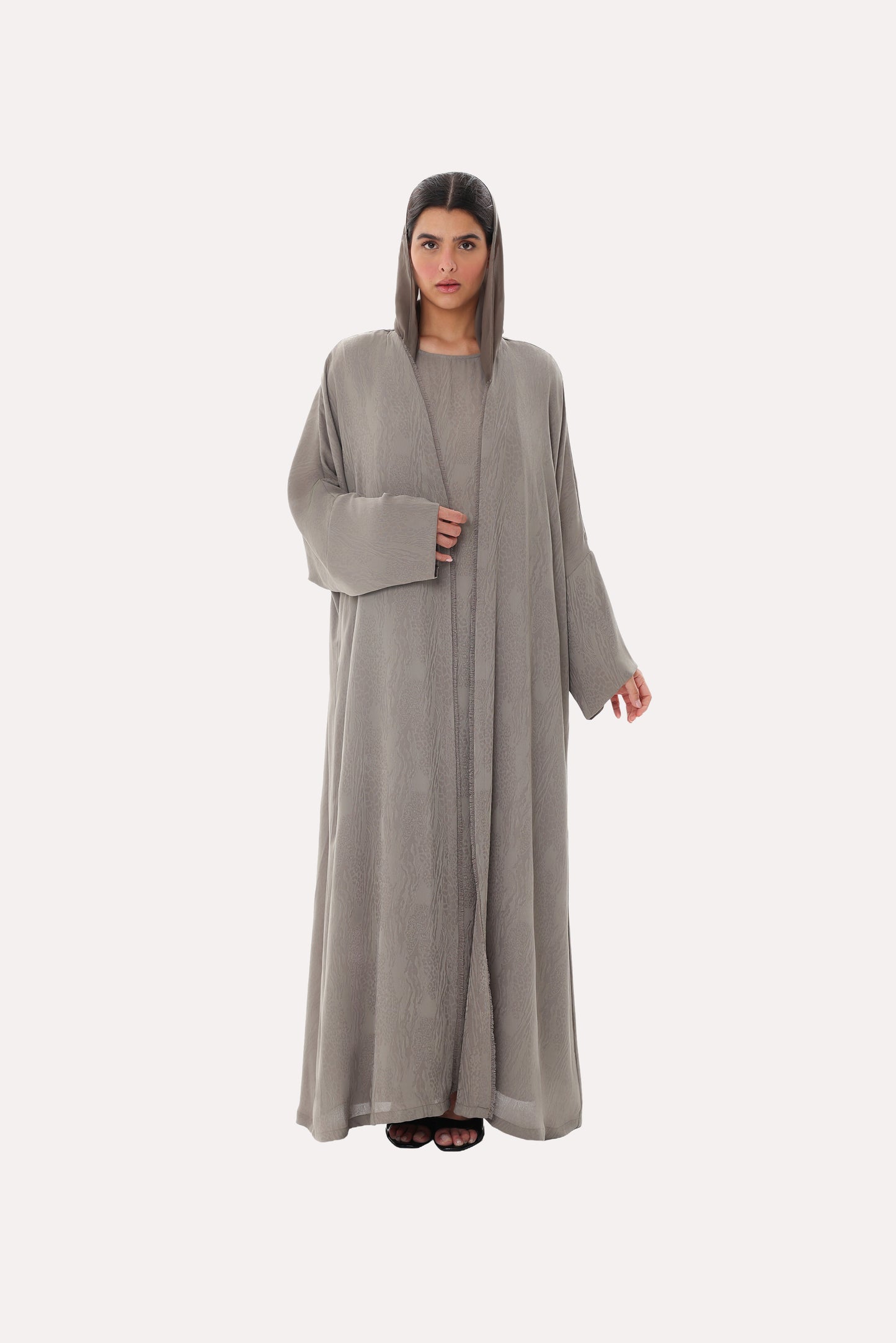 Savannah Jacquard Bisht Abaya