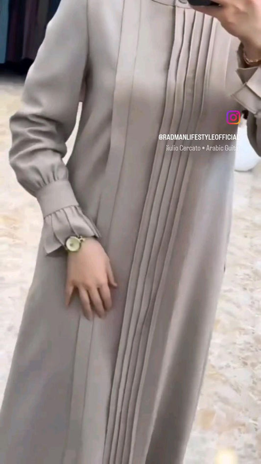 Breeze Bisht Abaya-Black-L-58-C-Crepe