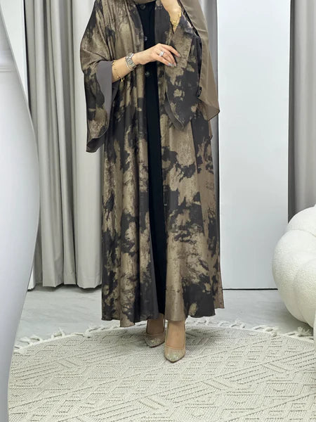 Breeze Bisht Abaya-Black-L-58-C-Crepe