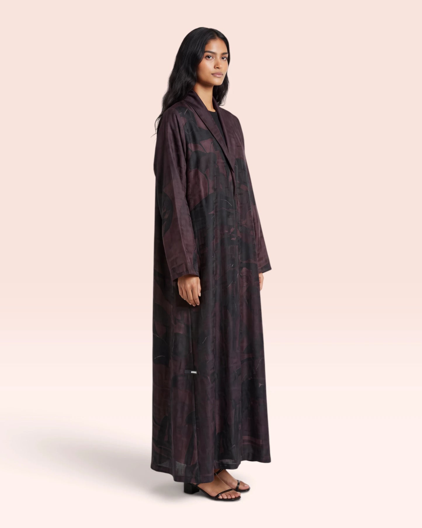 Midnight Garden Abaya in Nida Jacquard