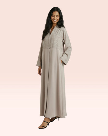 Two Tone Marble Abaya