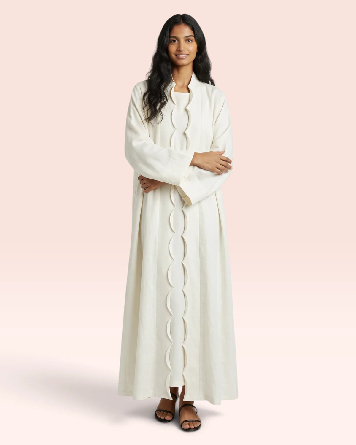 Wave Linen Abaya