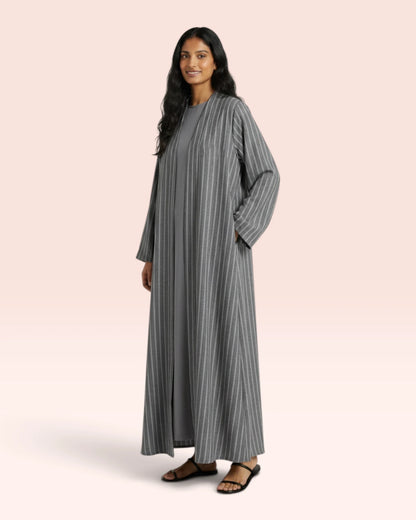 Vertical Grain Abaya