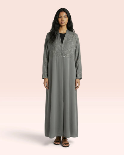 Two Tone Marble Abaya